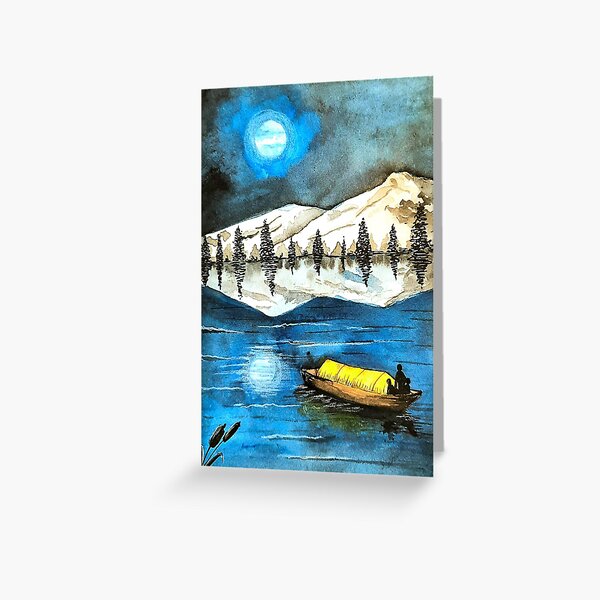 Details about   Beautiful Scenary and Nepalese Women Painted Greetings Card 