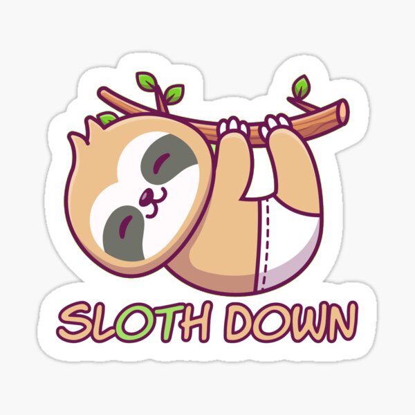 SlOTh Down – Occupational Therapy ADLs Sloth Sticker