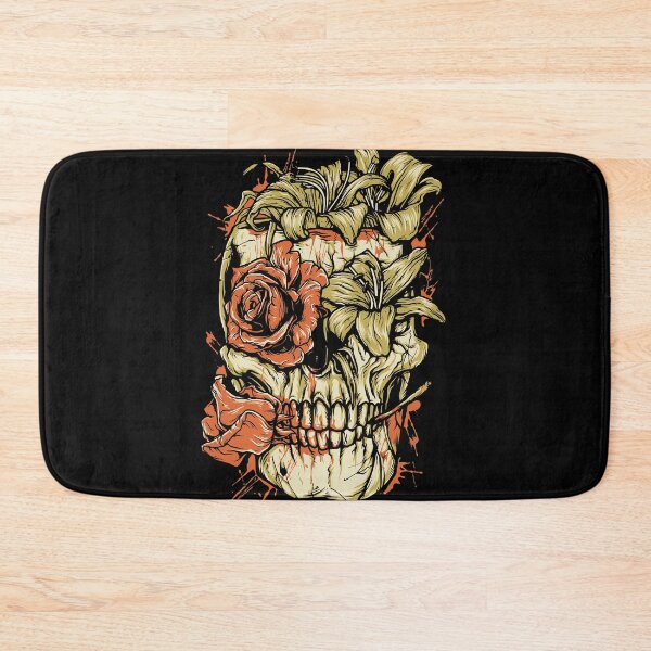 Item preview, floral skull designed and sold by bisly.