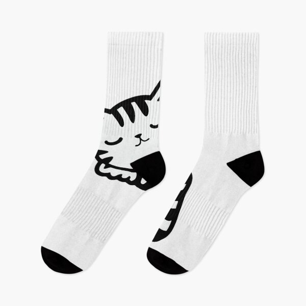 Item preview, Sleeping cat black and white designed and sold by Memes-Pain.
