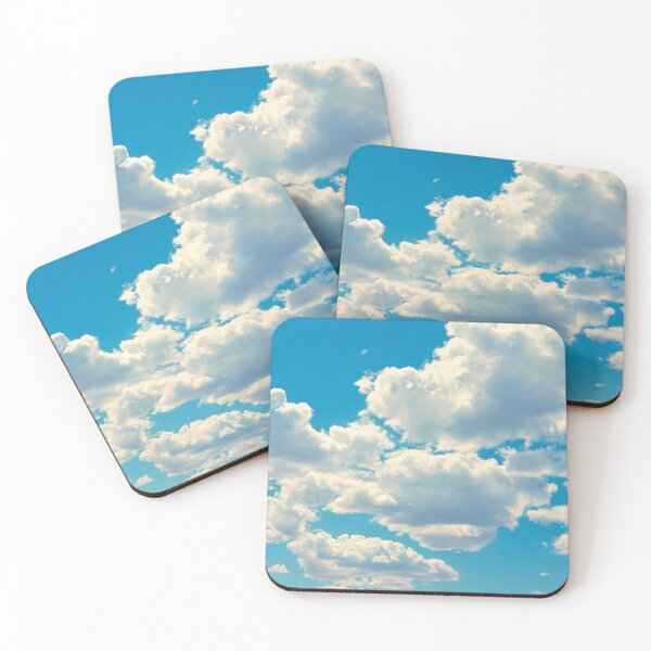Item preview, Vintage Blue Sky with Puffy Clouds designed and sold by ColorfulPrints.