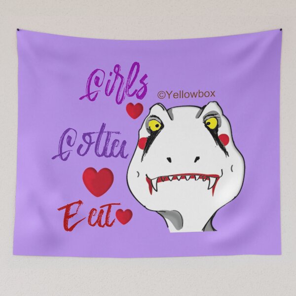 Item preview, Girls Gotta Eat - Yellowbox ink painting designed and sold by twyellowbox.