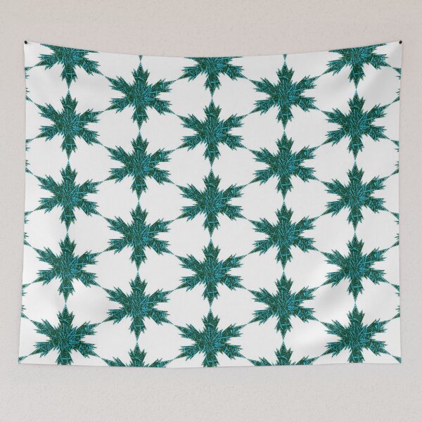 Item preview, Xmas Snowflakes Forest Green Star by Iritof designed and sold by iritof.