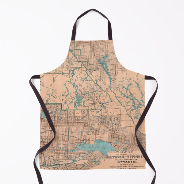 Item preview, 1910 Vintage Map of Nipissing District, Ontario designed and sold by Gin Neko.