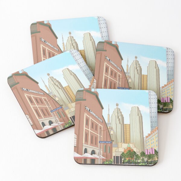 Item preview, Toronto City Poster | St. Lawrence Market | Toronto Skyline | Farmer's Market | Travel Poster | Wall Art | Illustration | designed and sold by SmashingInkster.