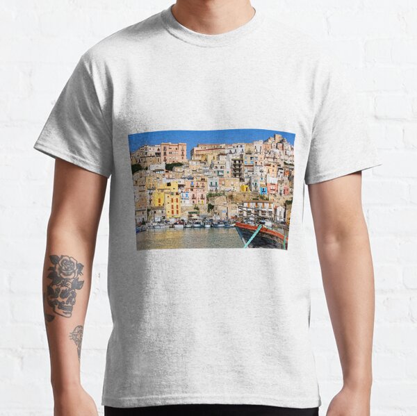 Town of Sciacca, Sicily, viewed from the port Classic T-Shirt