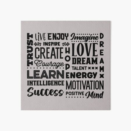 Item preview, Inspirational Words in Black on Gray designed and sold by AlteredAtelier.