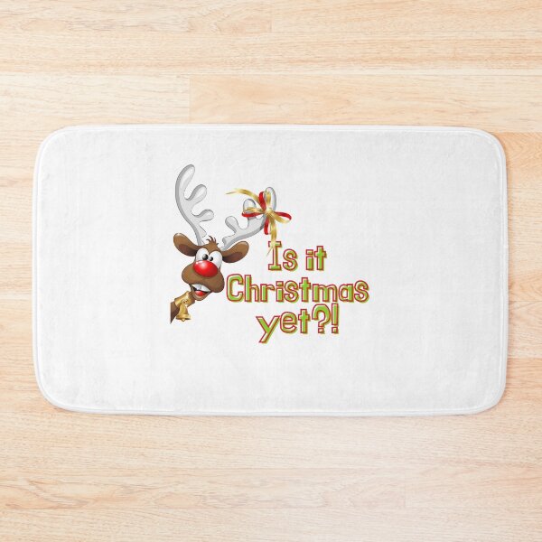 Item preview, Is It Christmas Yet Goofy Reindeer Funny Trending Christmas Gift Stickers and Shirts designed and sold by BoomDesignsUS.
