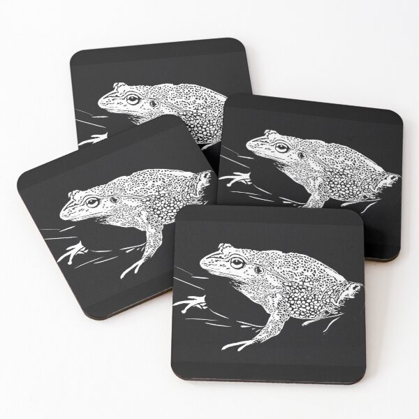 Item preview, Frog - Lino Print designed and sold by Drifting-Photo.