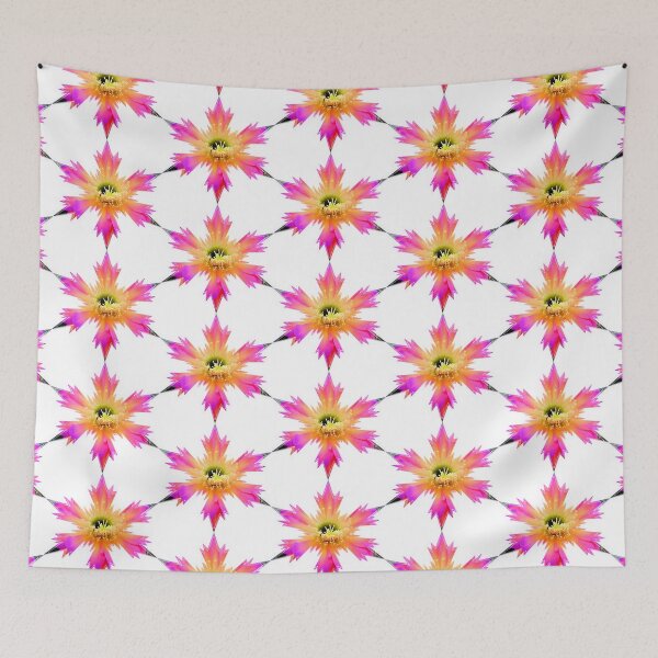 Item preview, Xmas Snowflakes Star Pink Yellow flower by Iritof designed and sold by iritof.