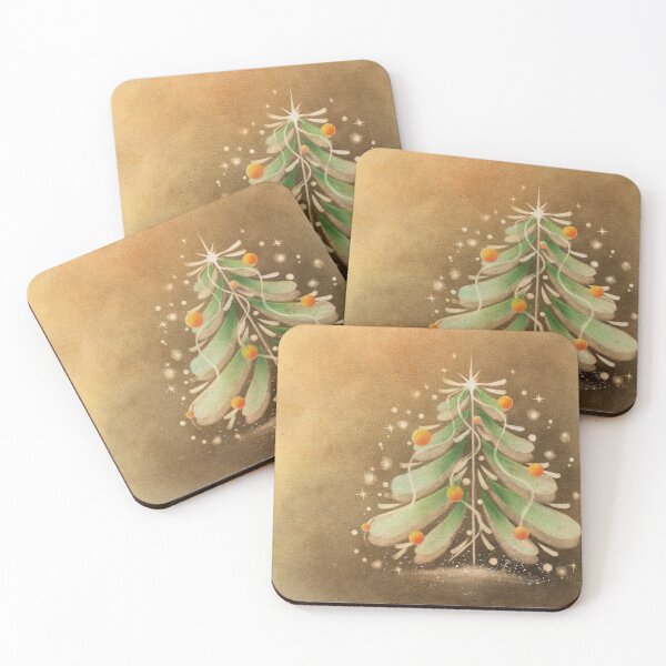 Item preview, Christmas Tree in Golden Ambience designed and sold by blissingart.