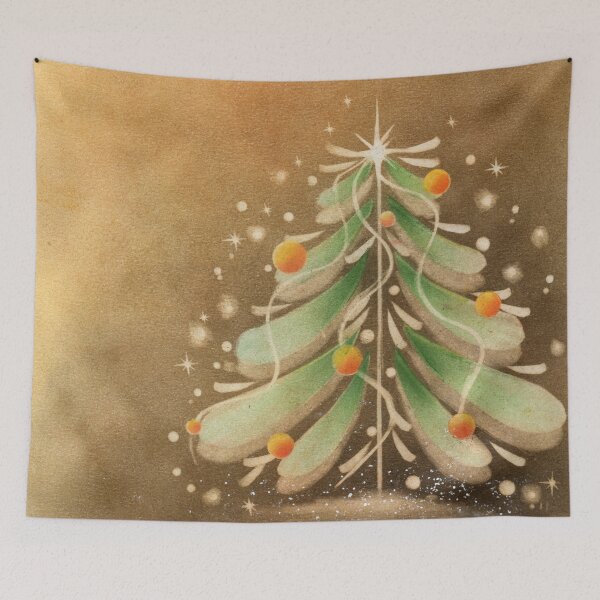 Item preview, Christmas Tree in Golden Ambience designed and sold by blissingart.