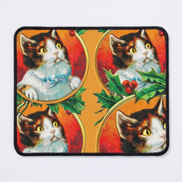 Item preview, Vintage Christmas Kitty designed and sold by Vintage by Kaya.