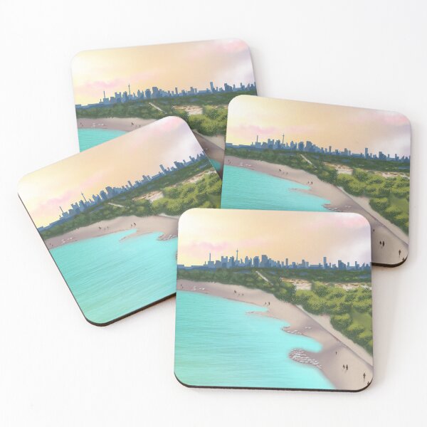 Item preview, Toronto Beaches Print | Woodbine Beach | Beaches | Travel Poster | Toronto Skyline | The Six | Wall Art | Poster | Gift |  designed and sold by SmashingInkster.