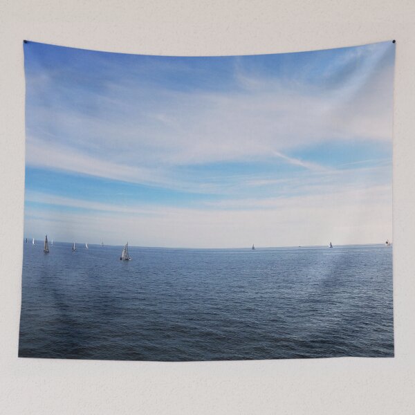 Item preview, Sailboats in the Ocean with Blue Skies designed and sold by ColorfulPrints.