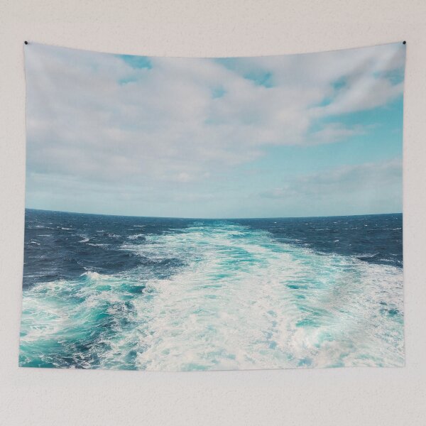 Item preview, Vintage Ocean Waves Meet Blue Skies designed and sold by ColorfulPrints.