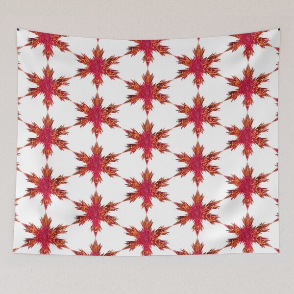 Item preview, Xmas Snowflakes Star Red-Pink Yellow by Iritof designed and sold by iritof.