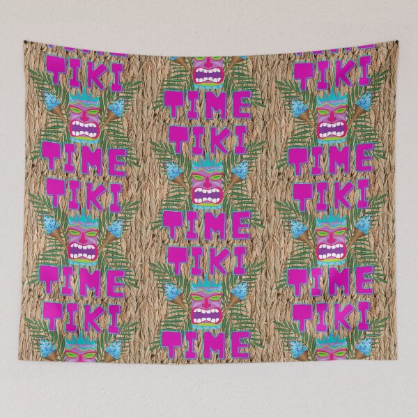 Item preview, Bamboo Tiki Time Mask  designed and sold by SloganExpress.