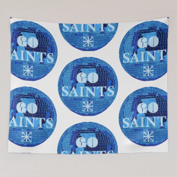 Item preview, blue holy cross college saints disco ball designed and sold by emma-pano.