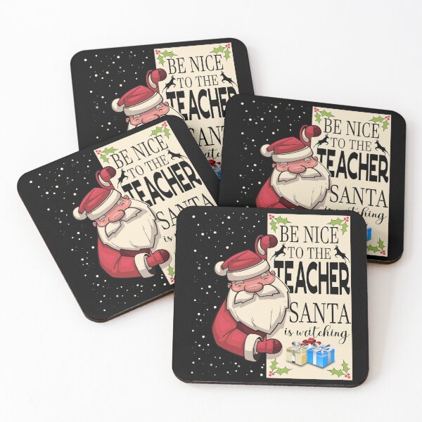 Item preview, Fun Santa Is Watching Christmas Joke Be Nice to the Teacher designed and sold by DsignTByMason.