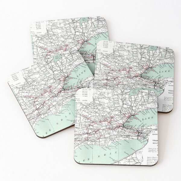 Item preview, 1911 Vintage Mapa del área metropolitana de Toronto, Ontario designed and sold by Gin  Neko.