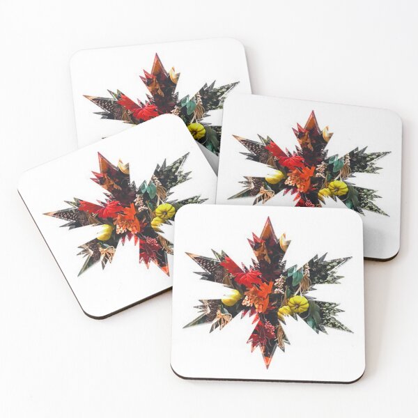 Item preview, Xmas Red Green harvest Snowflakes Star by Iritof designed and sold by iritof.