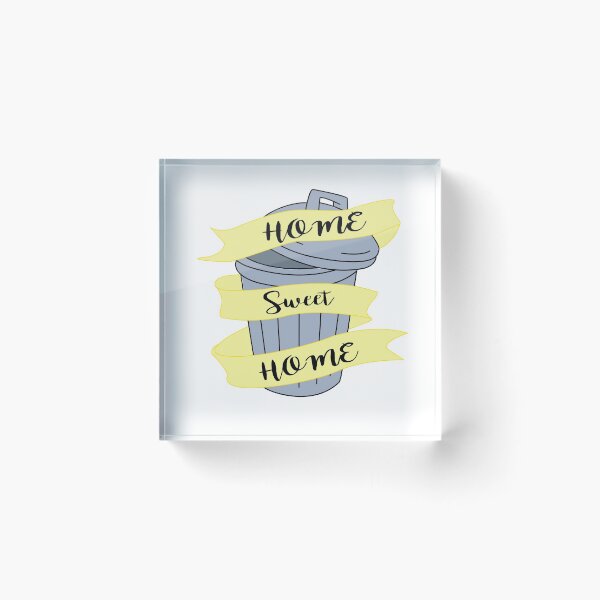 Item preview, home sweet home trash can  designed and sold by neanderjane.