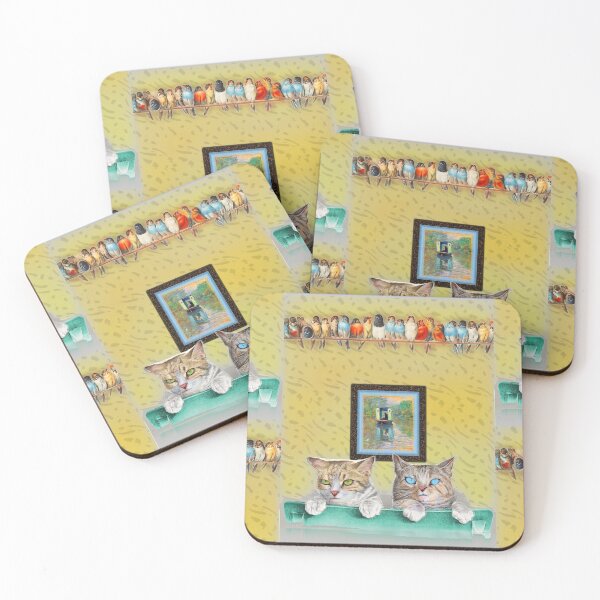 Item preview, espdzines kitty bird watchers designed and sold by EspDzines.