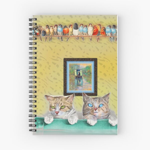 Item preview, espdzines kitty bird watchers designed and sold by EspDzines.