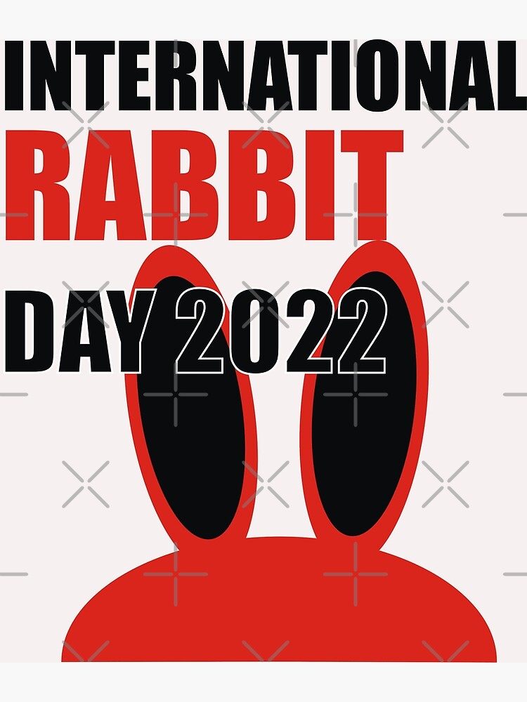 International Rabbit Day 2022 Poster For Sale By Rich Clothing Redbubble