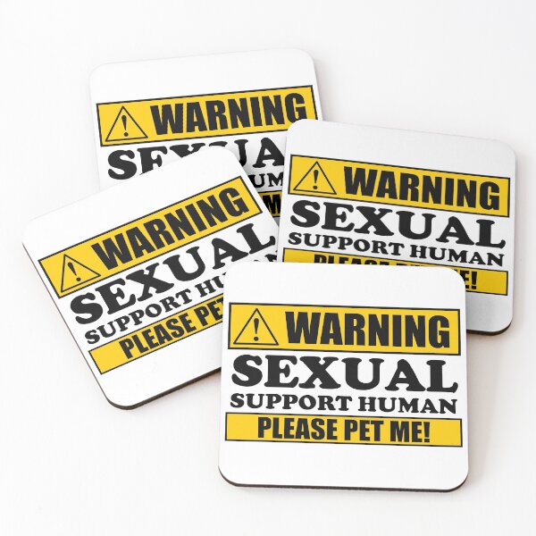 Item preview, Warning! Sexual Support Human Please Pet Me! Funny Swinger Lifestyle Design designed and sold by swingersshop.