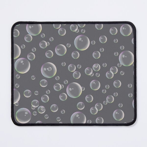 COMMIC Bubbles on grey Mouse Pad
