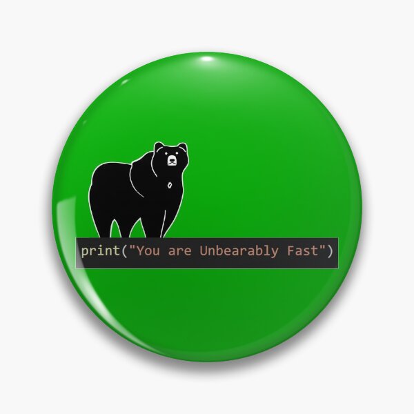 Item preview, Print You are Unbearably Fast with Black Bear Stand Tall designed and sold by FiniteRoyal.