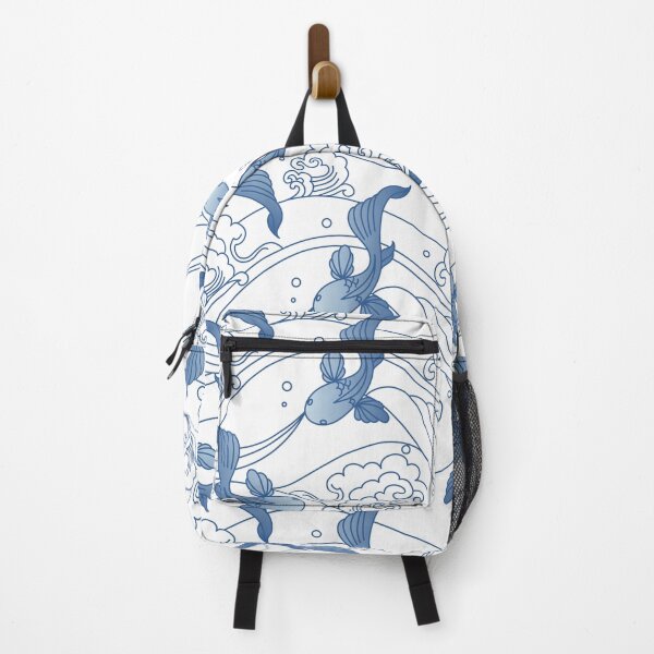 Item preview, Koi Waves Japanese Pattern designed and sold by roboticaldad.