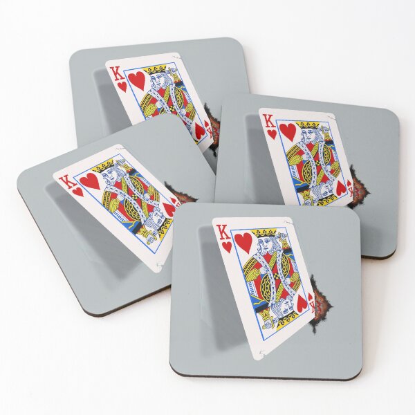 Item preview, Stabbed King of Hearts Card designed and sold by markyartshop.
