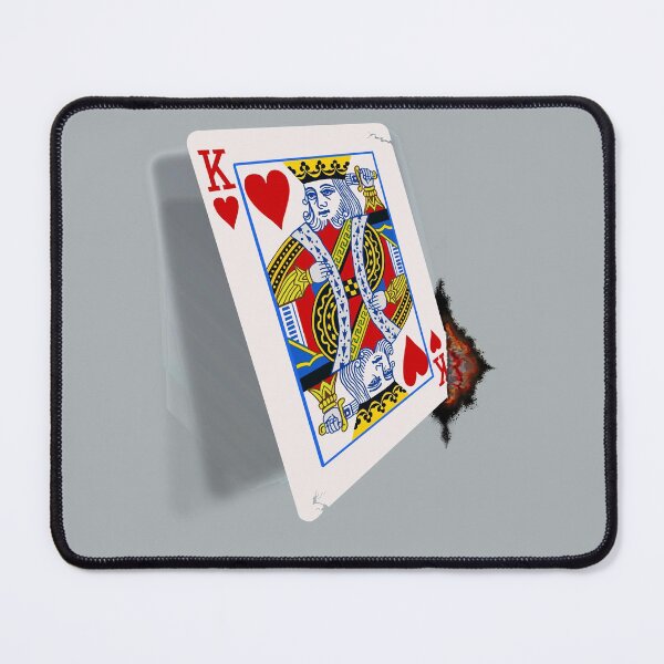 Item preview, Stabbed King of Hearts Card designed and sold by markyartshop.