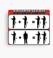 Zombie Math Canvas Print