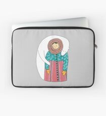 Dame und ihr Eisbär Freund Laptoptasche