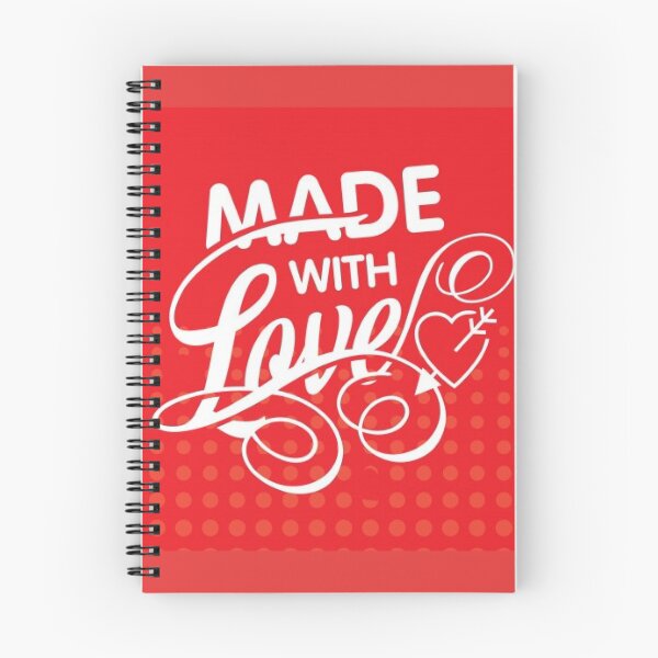 Item preview, Made With Love. Red With White Letters Gifts For Those You Love. designed and sold by lduke47.