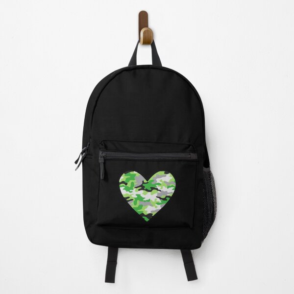 Item preview, Aromantic Pride Camo Pattern Aro Heart designed and sold by M-L-Creations.