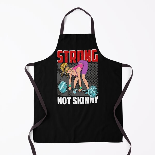 Item preview, Strong Not Skinny-gift for female weight lifters designed and sold by BRtisticDesigns.