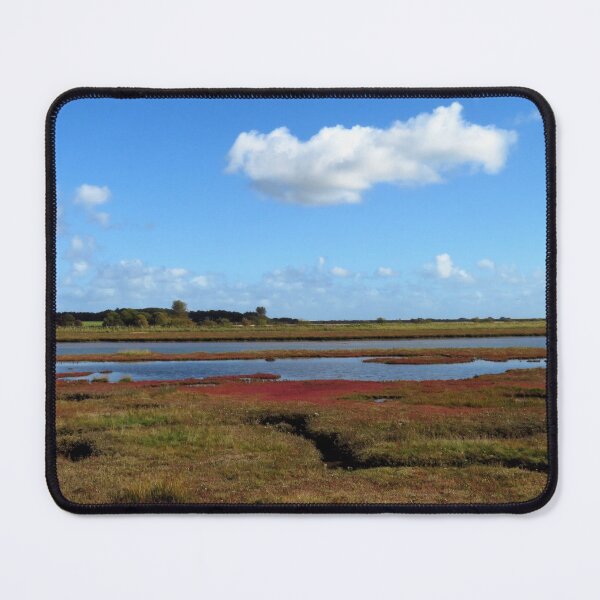 Item preview, Salt Marsh, Tidal River and Puffy White Cloud designed and sold by wiggyofipswich.