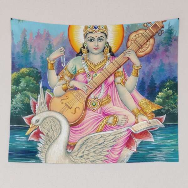 Item preview, Pintura Saraswati Mata designed and sold by banothsonu.