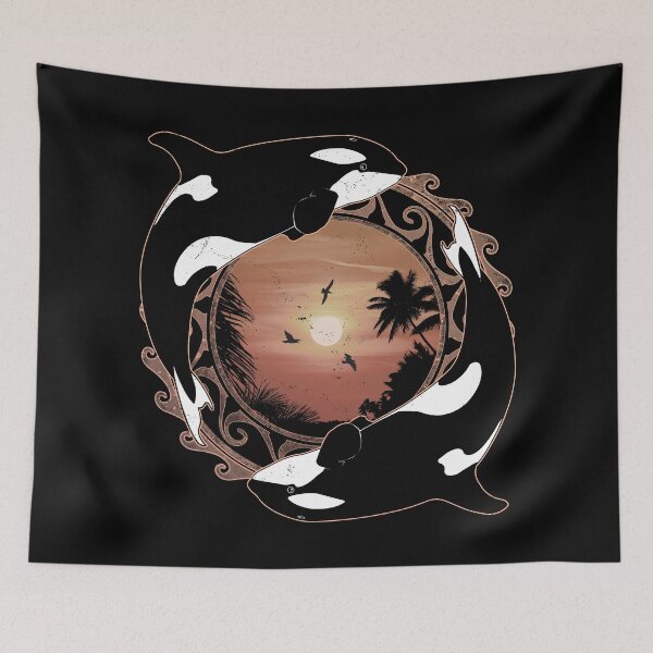Item preview, Orcas designed and sold by NicGrayGraphic.