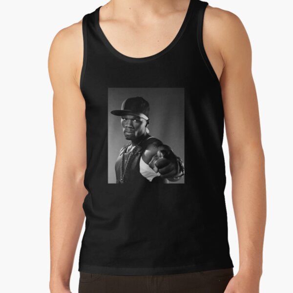 50 Cent Black and White Tank Top