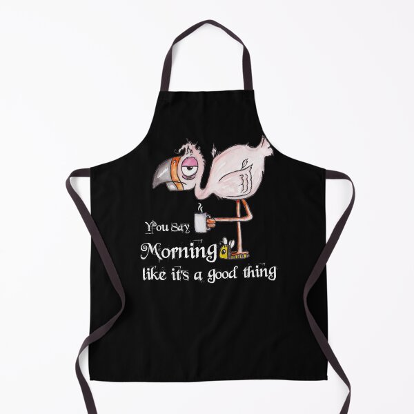 Artikelvorschau, Lustige Kaffee trinken Flamingo Zeichnung Grafik Geschenkidee entworfen und verkauft von BRtisticDesigns.