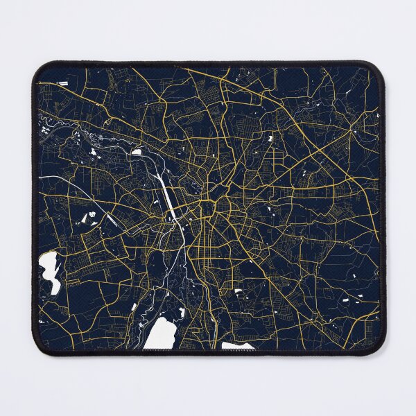 Item preview, Leipzig City Map of Saxony, Germany - Gold Art Deco designed and sold by deMAP.
