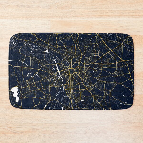 Item preview, Leipzig City Map of Saxony, Germany - Gold Art Deco designed and sold by deMAP.