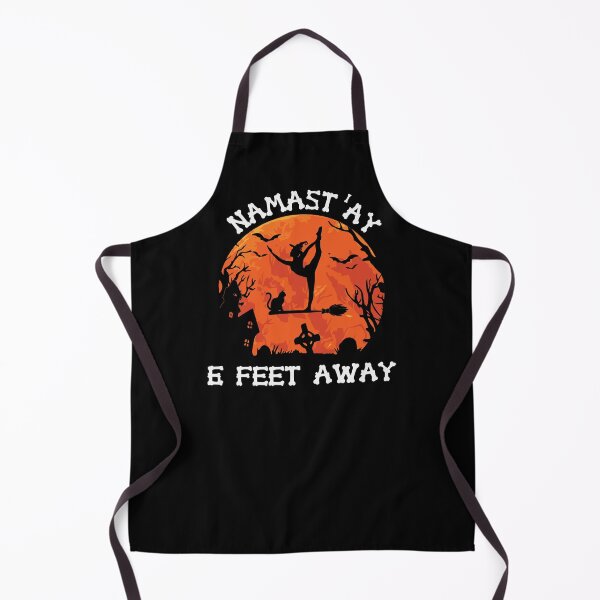 Item preview, Namast'ay 6 feet away Halloween Yoga design designed and sold by BRtisticDesigns.