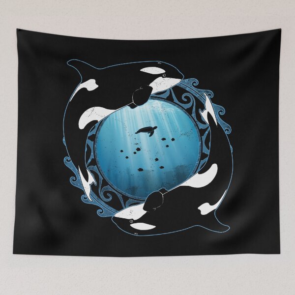 Item preview, Orcas designed and sold by NicGrayGraphic.